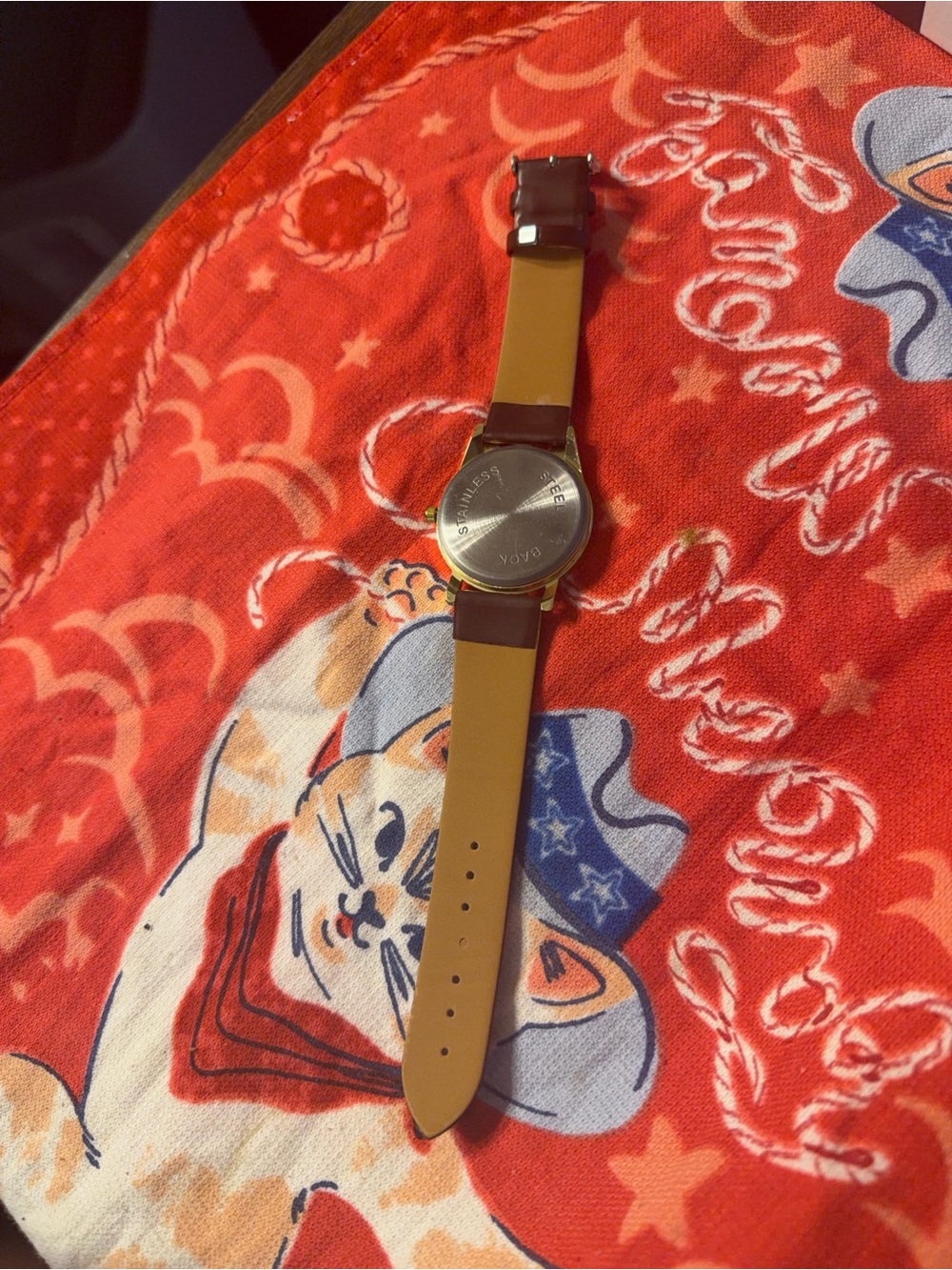 Cat Face with Glasses Watch with Brown Strap🐱🤓 - Picture 13 of 14